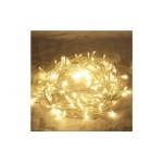 Warm White LED Fairy Lights - Clear Cable